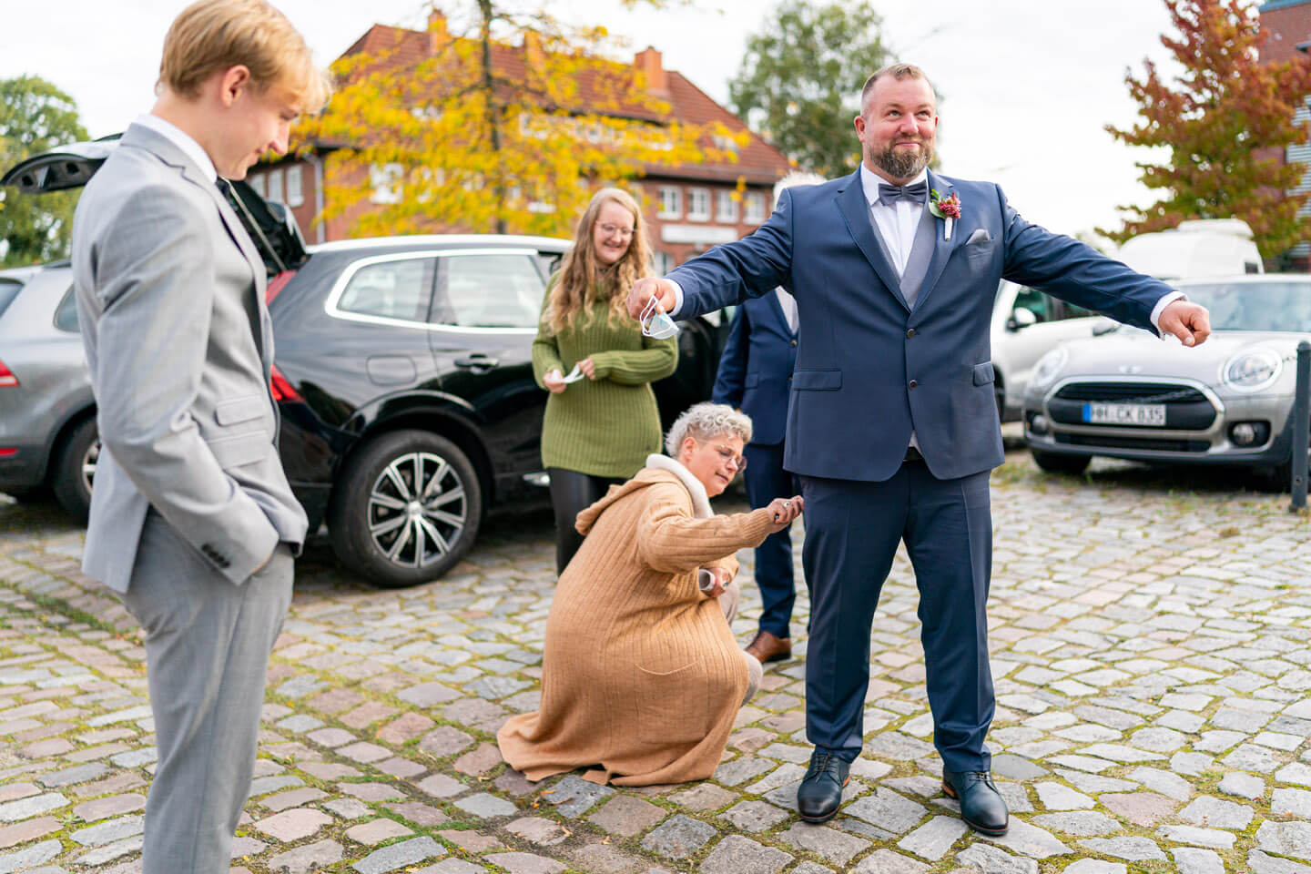 Letzte Vorbereitungen: Fusselbürste