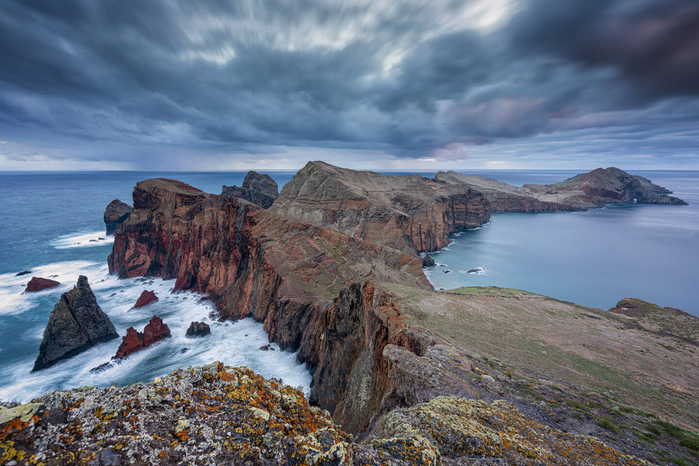 Blick auf die Halbinsel im Osten bei Sao Lourenco auf Madeira.