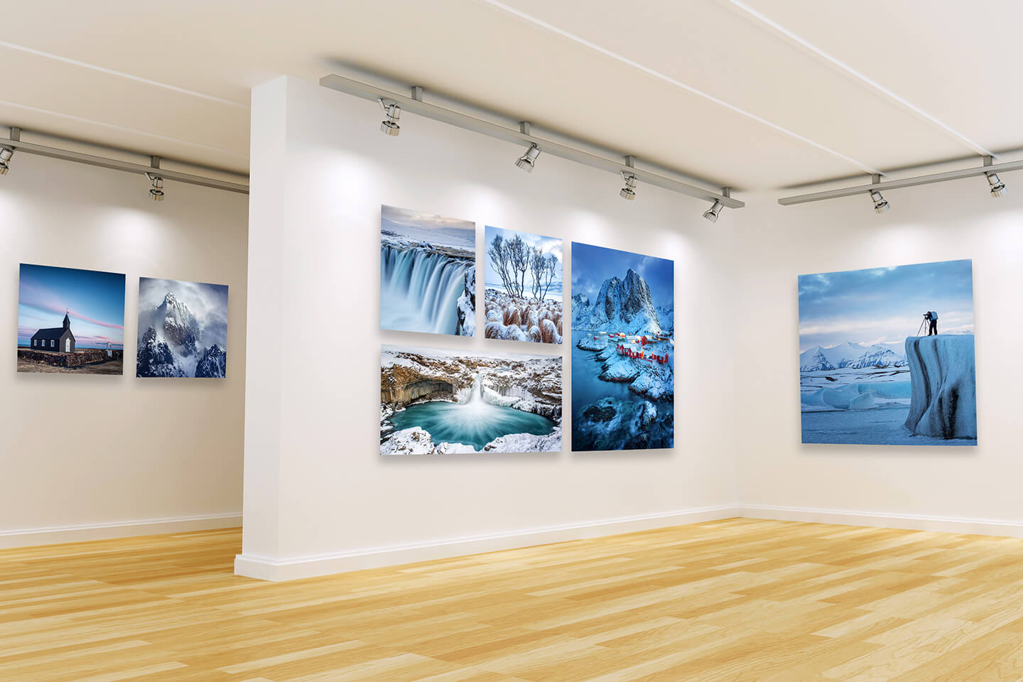 Das Ergebnis vom Lofoten fotografieren im Winter als Galerie-Ausstellung