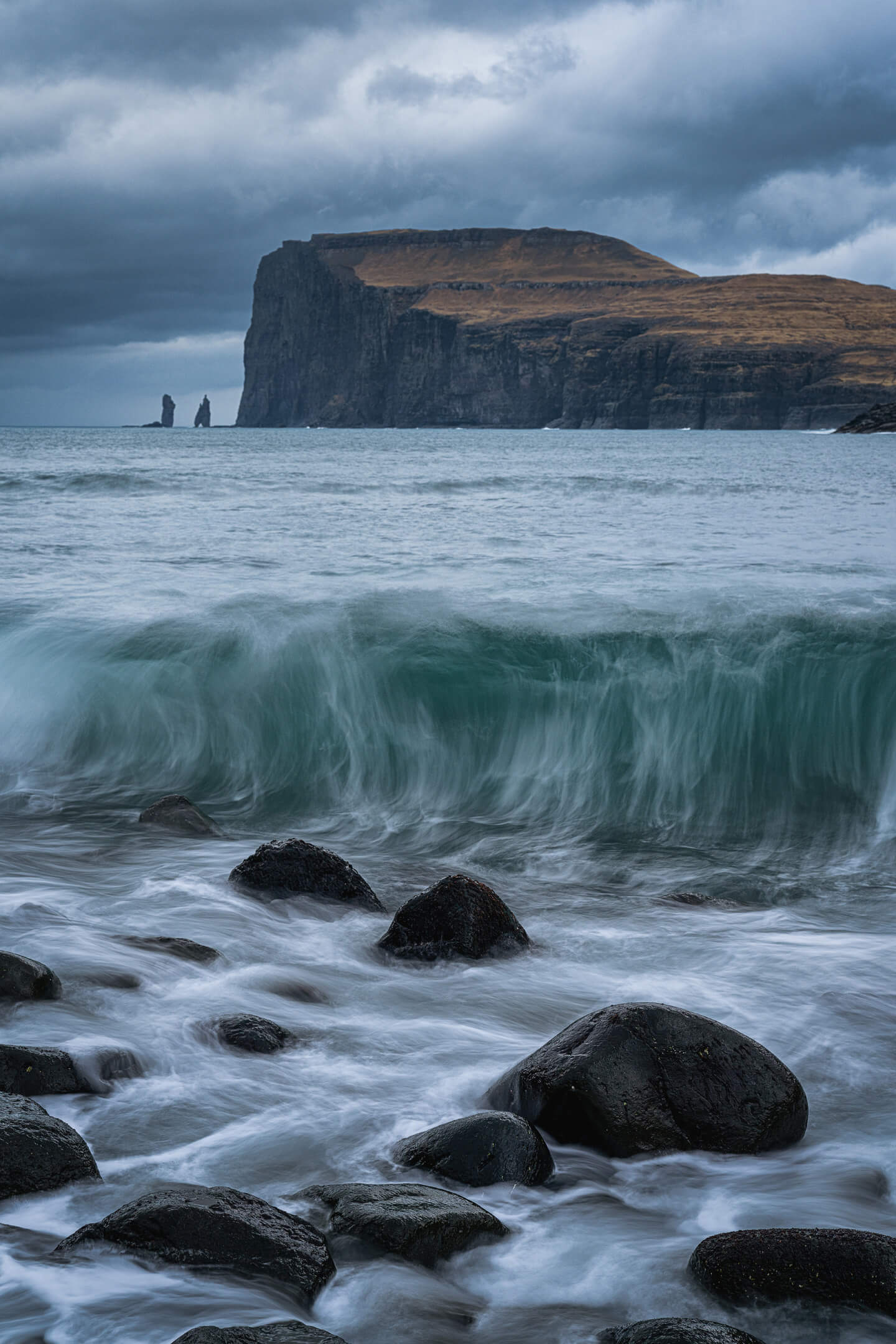 Langzeitbelichtung in Tjornuvik