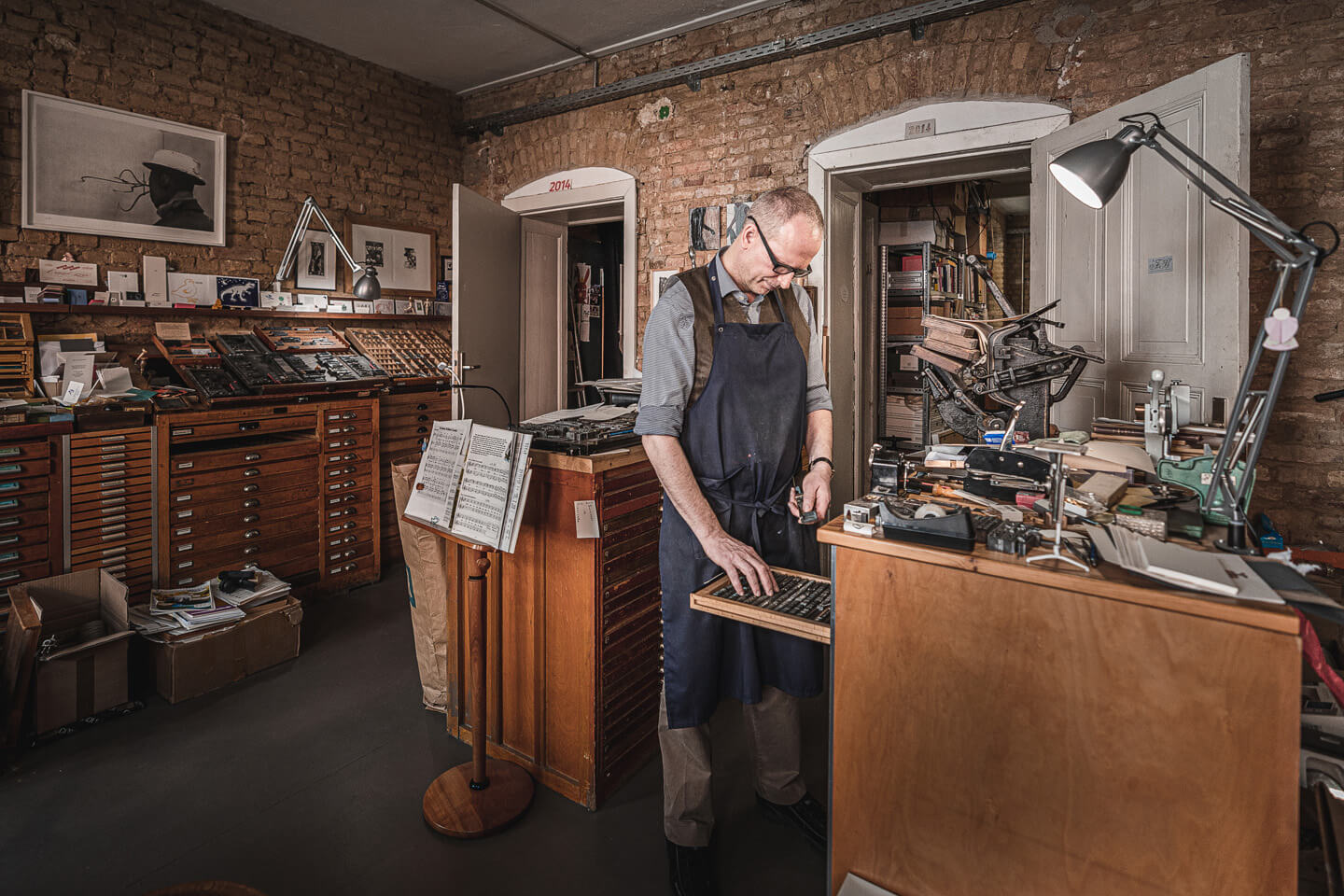 Als Unternehmensfotograf in der Druckerey