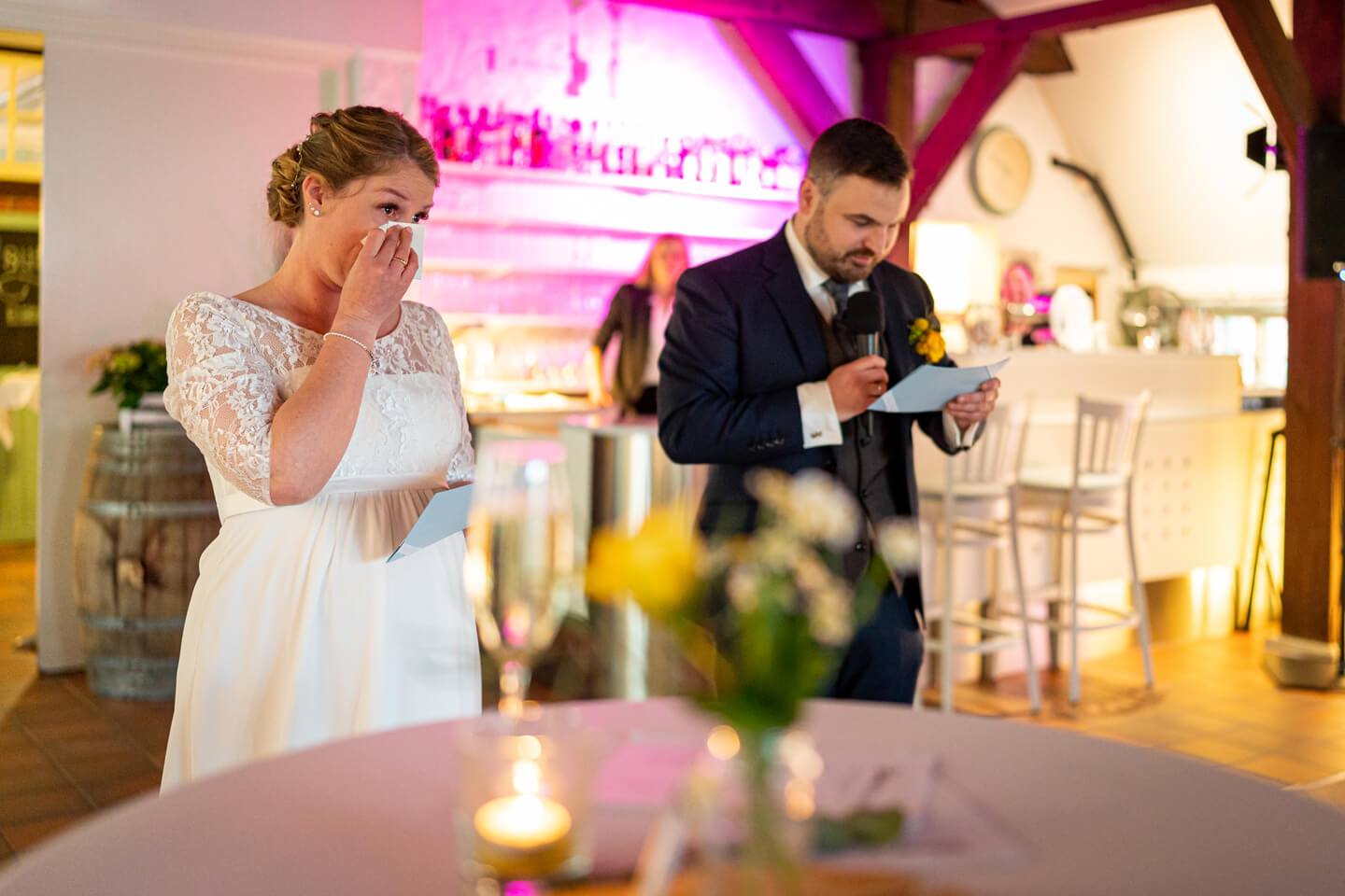 Ansprache des Brautpaares im Bürgerhaus Kaltenkirchen