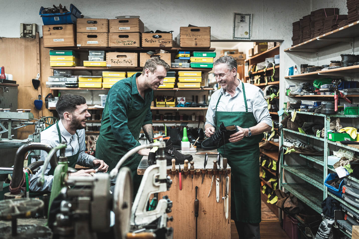 Teambesprechung Handwerker