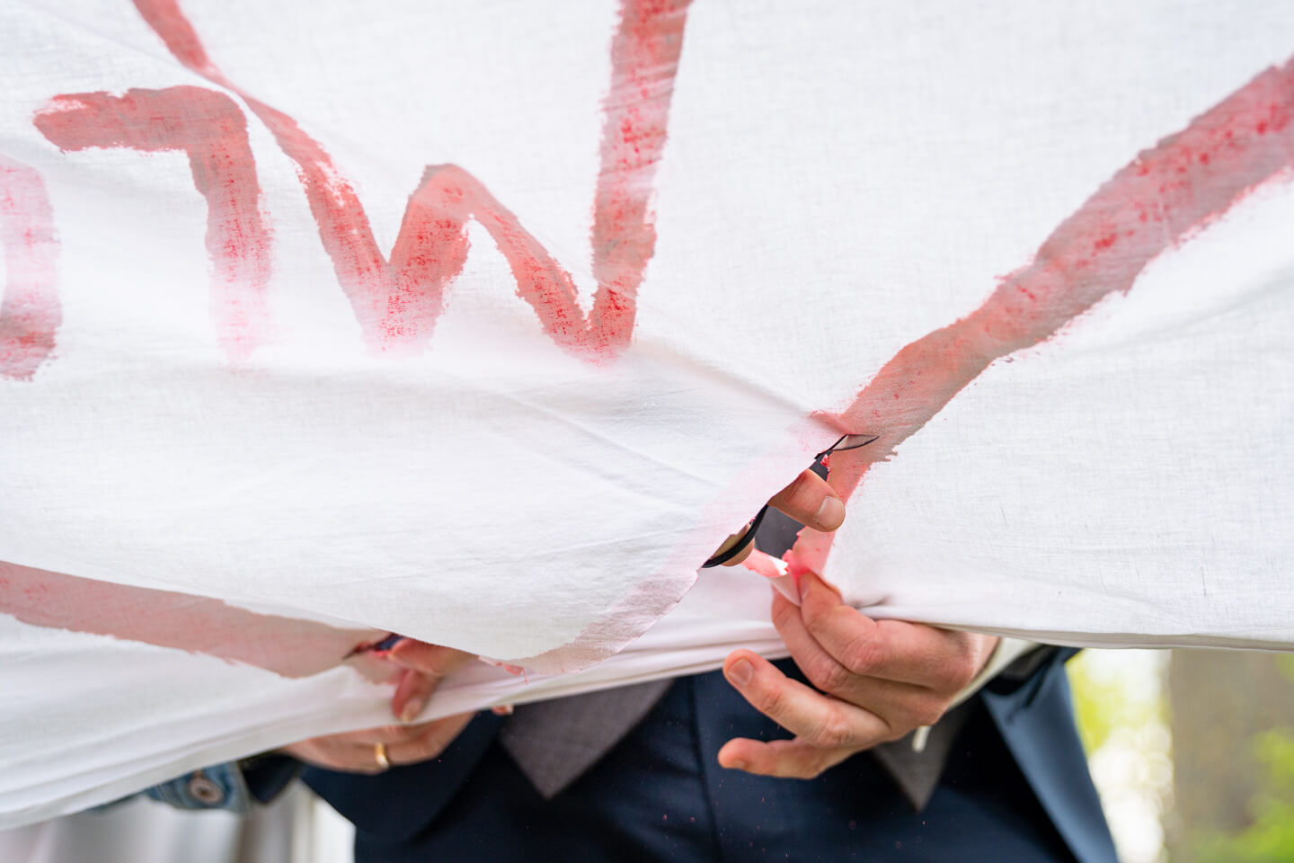 Nagelschere für das Bettlakenherz