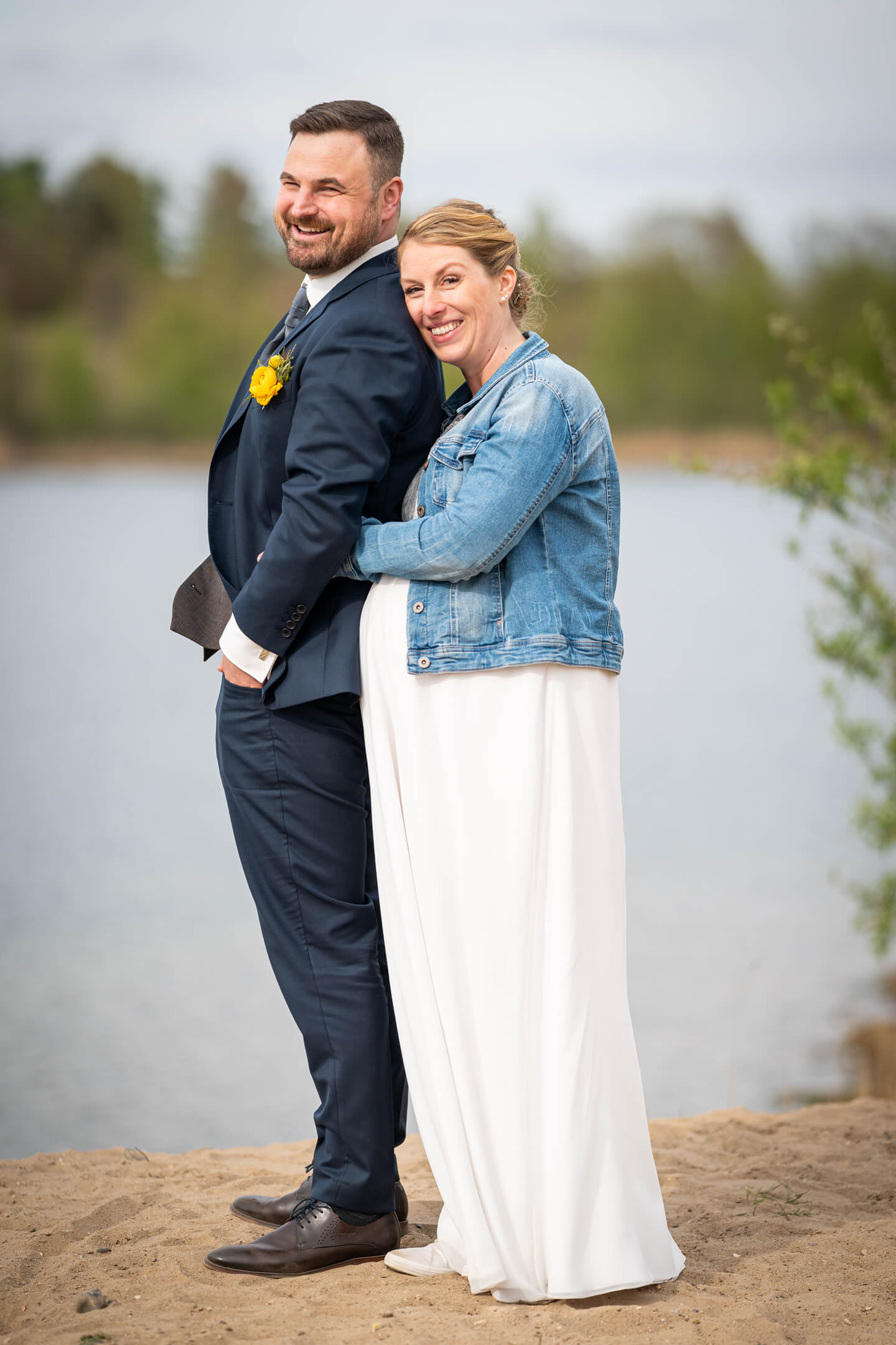 Brautpaar Fotoshooting im Frühjahr.