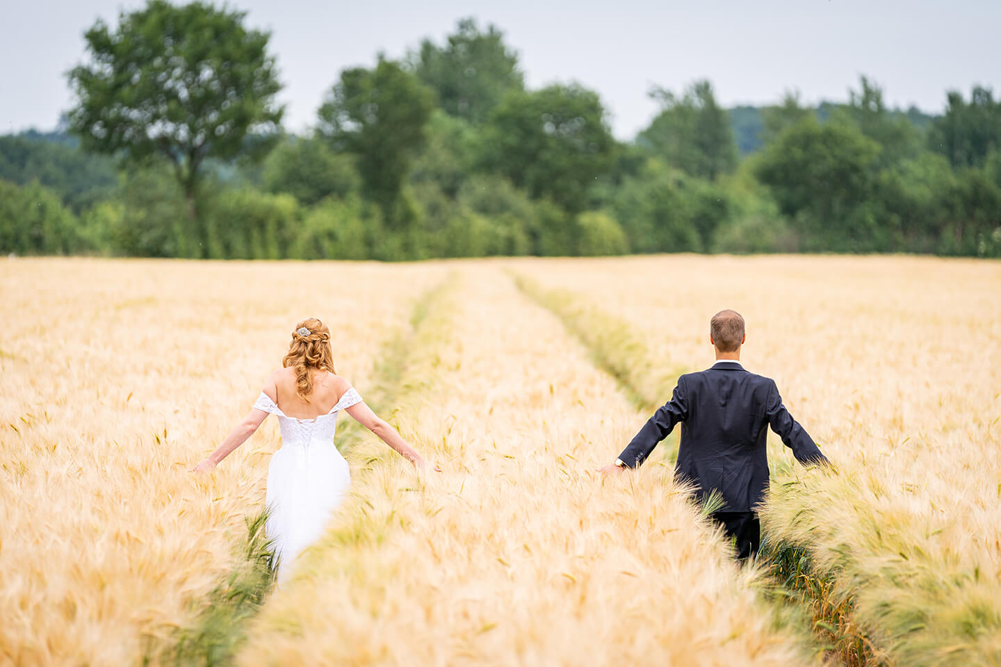 Hochzeitsshooting im Kornfeld
