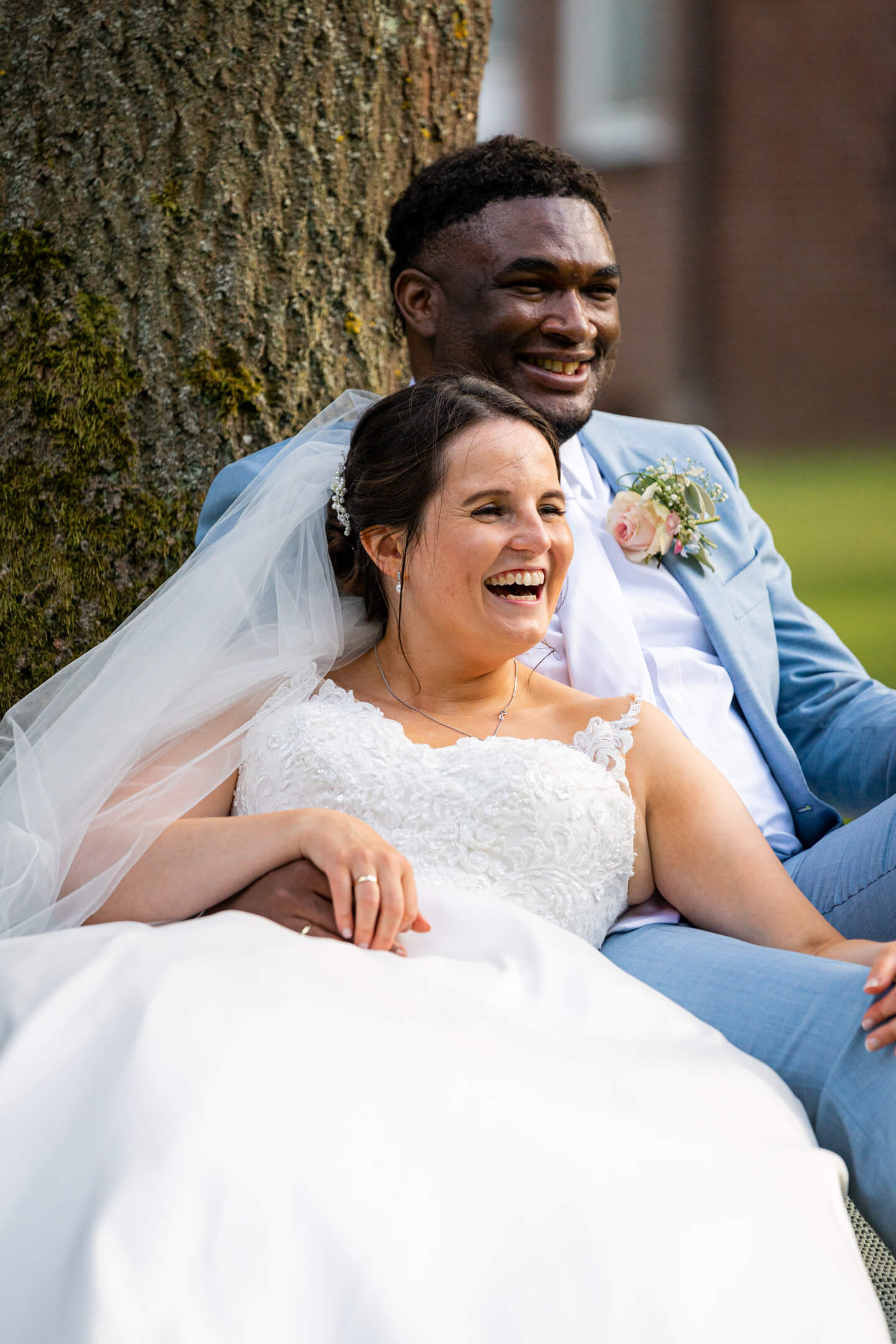 Brautpaar beim Fotoshooting