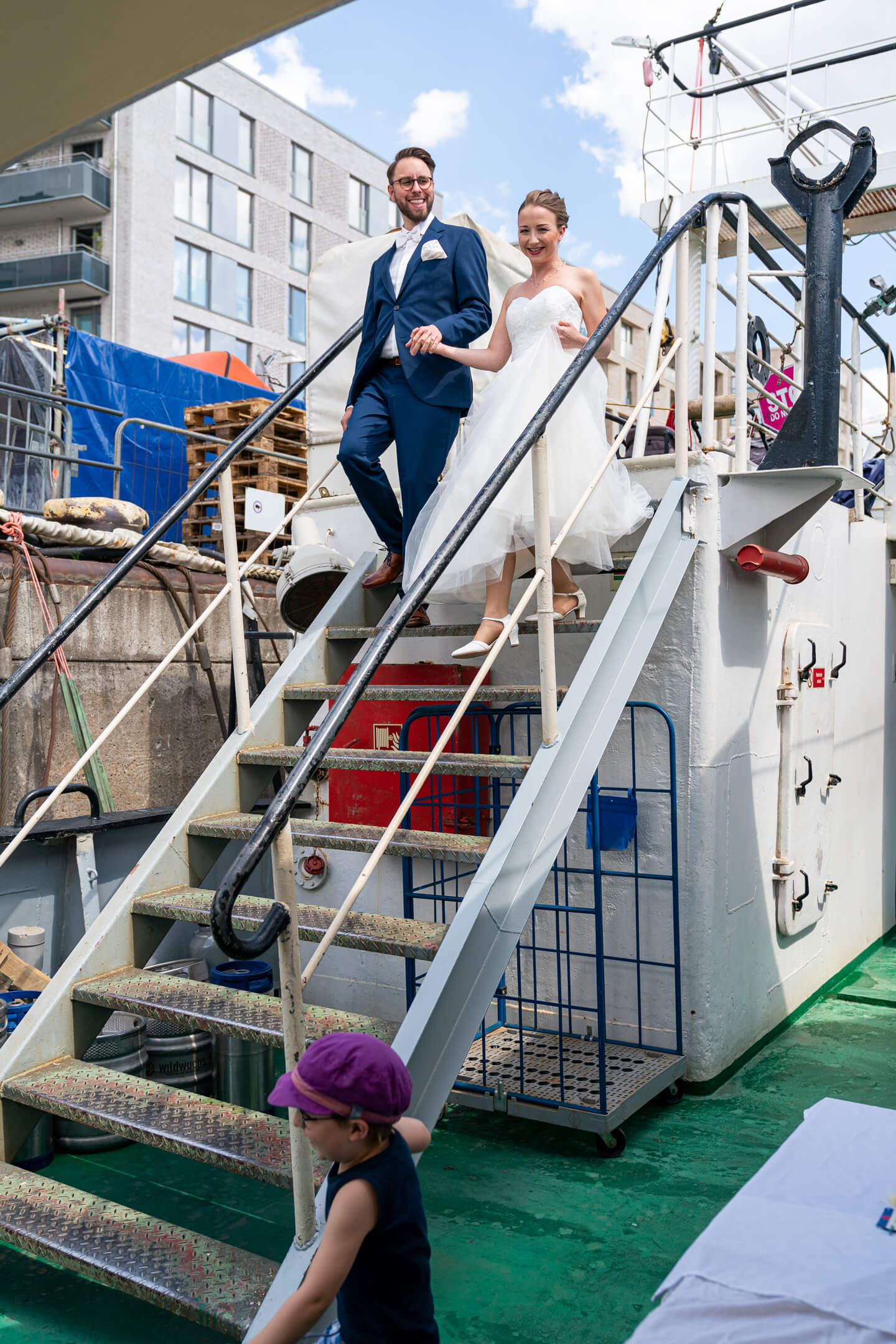 Hochzeitspaar Gangway