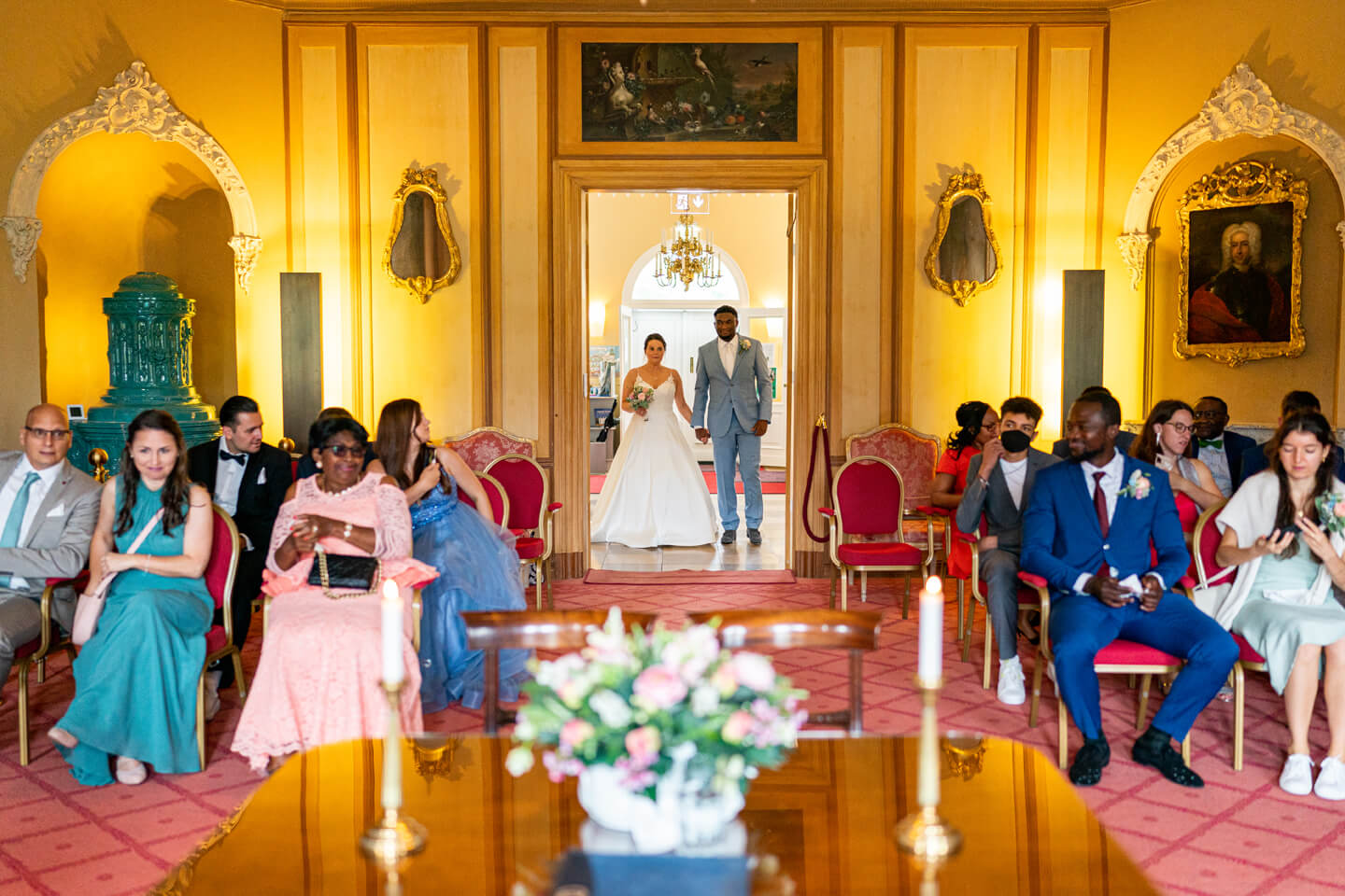 Hochzeit im Schloss Ahrensburg im Gartensaal