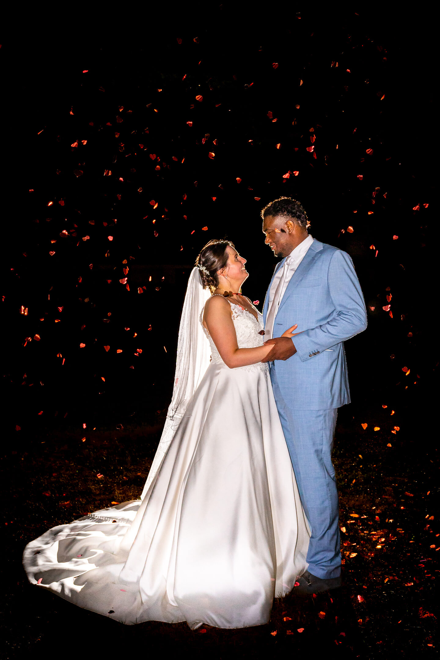 Hochzeitsfotos bei Nacht. Fotograf: Florian Läufer