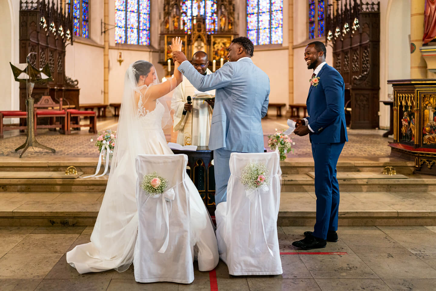 Ringtausch in der katholischen Kirche.