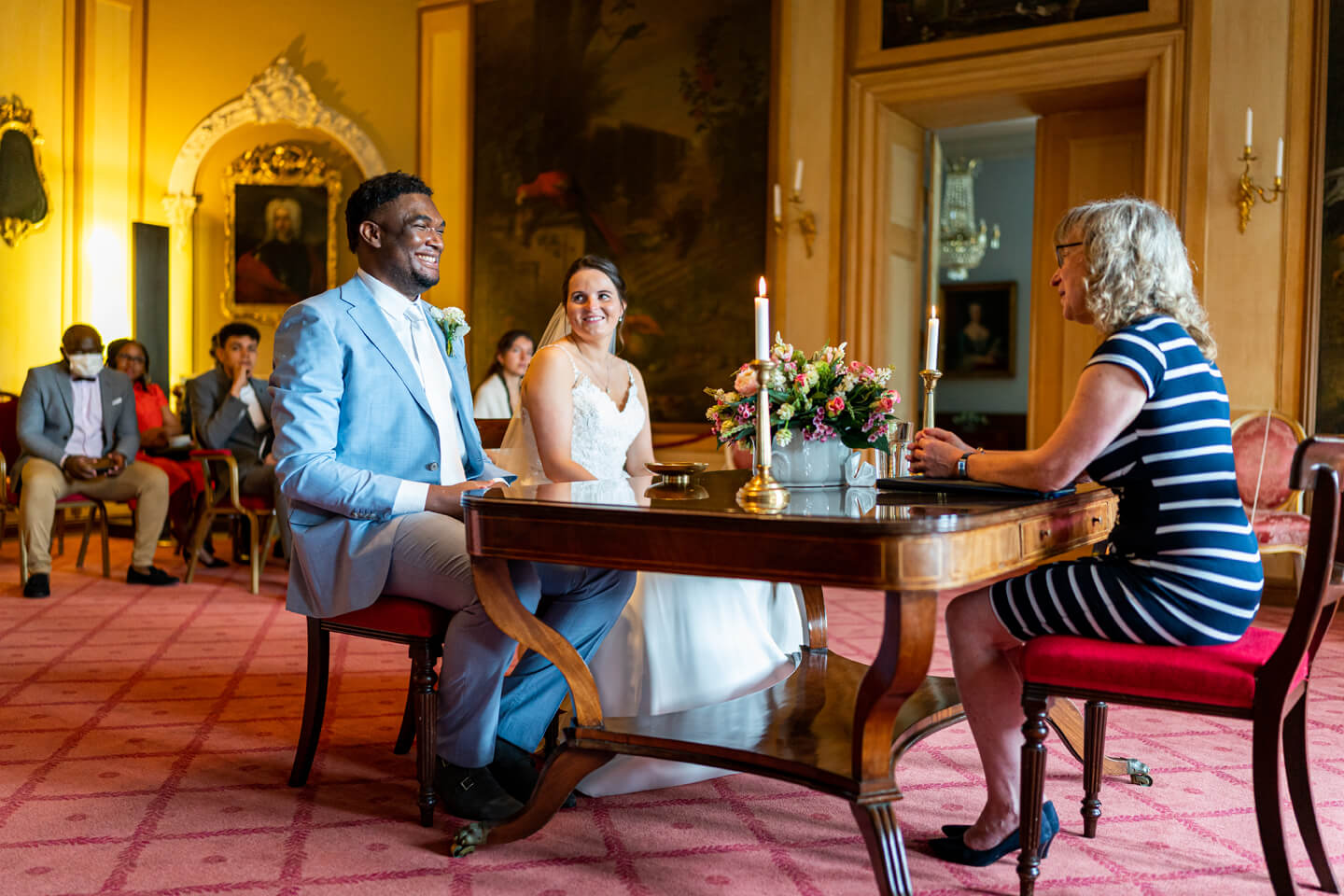 Standesamt Außenstelle Schloss Ahrensburg. Hier der Gartensaal.