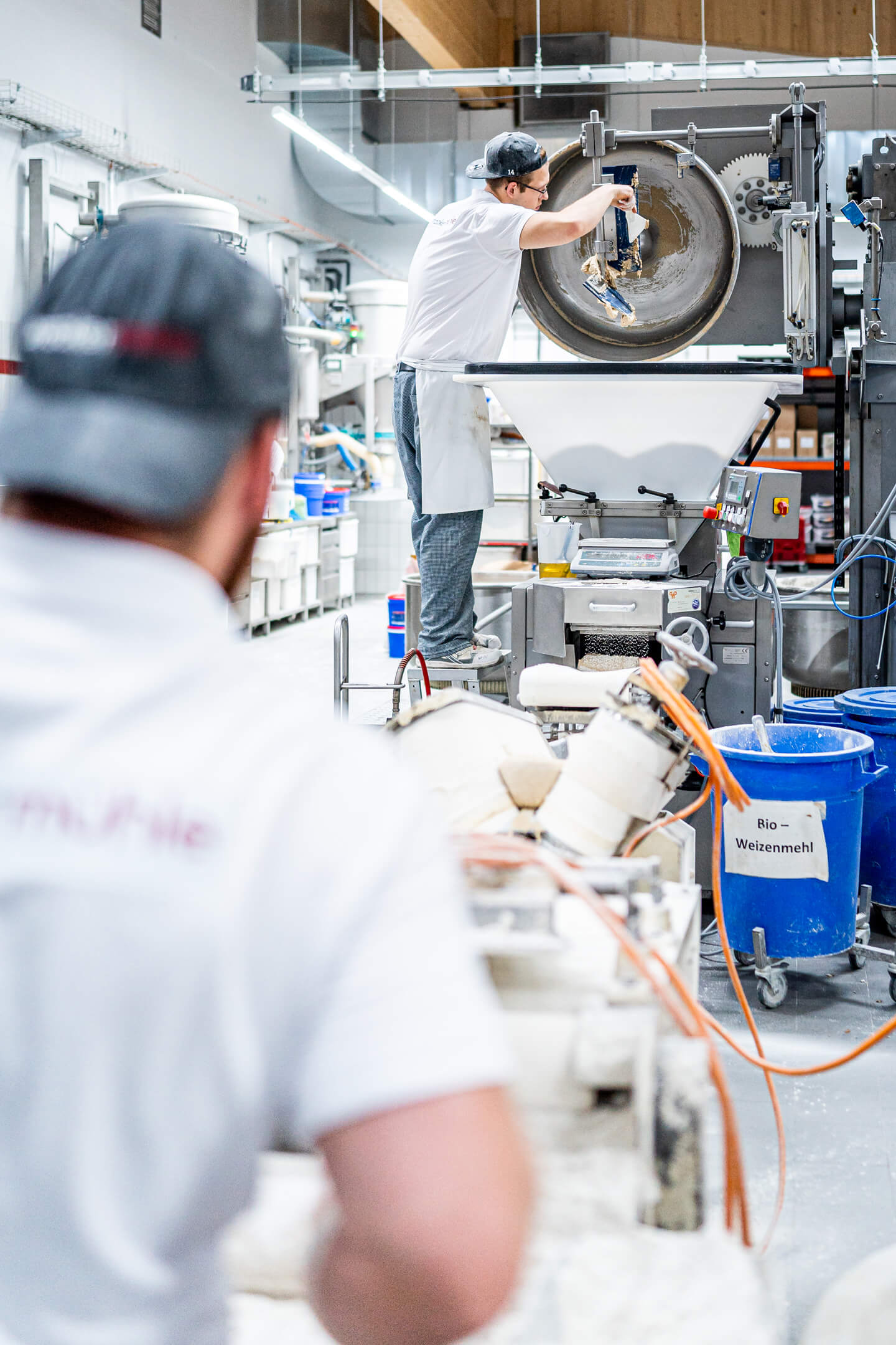 Corporatefotografie in der Backstube der Braaker Mühle.