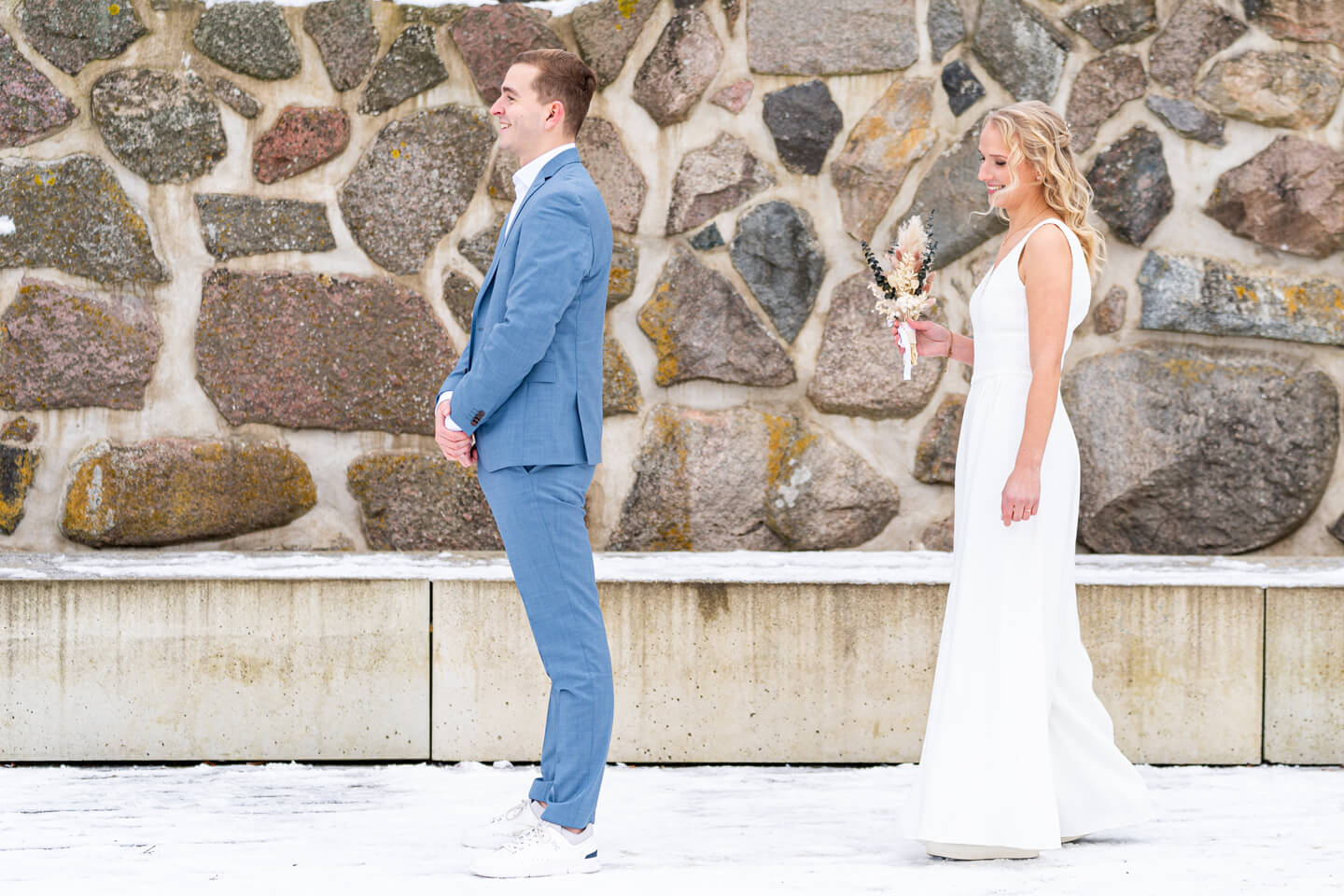 First Look im Winter mit Schnee und Minusgraden