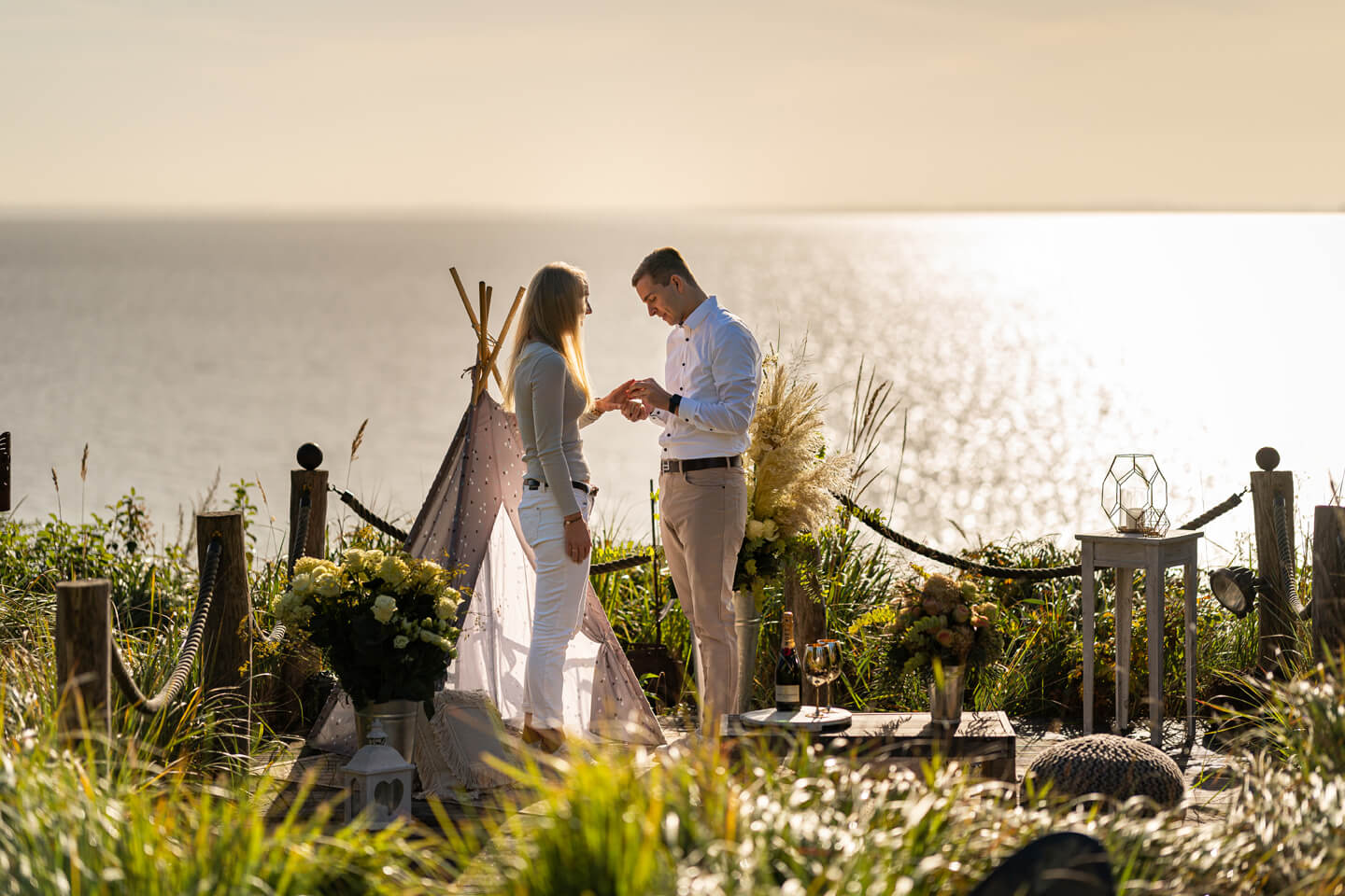 Fotoshooting mit Heiratsantrag. Fotograf: Florian Läufer