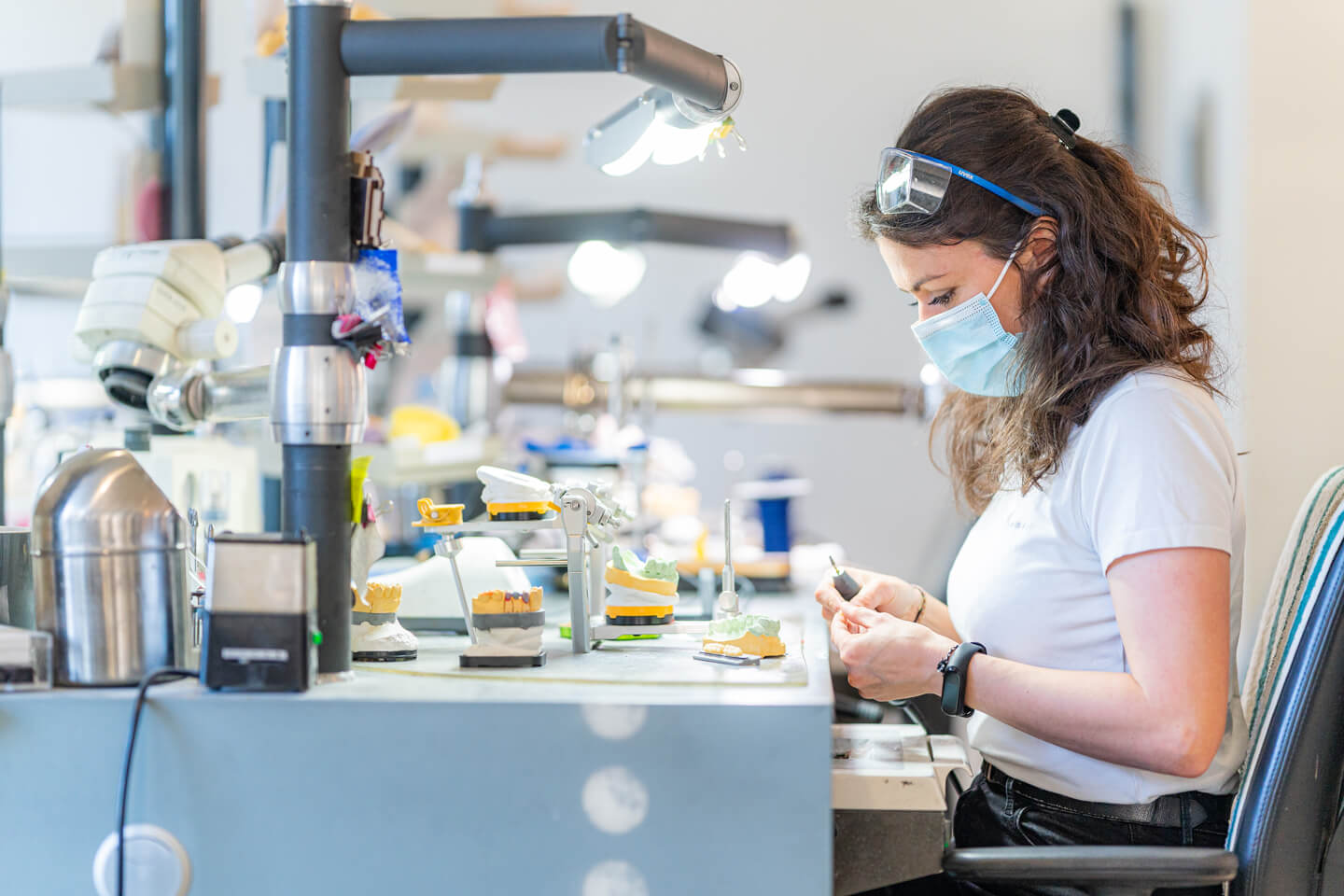 Zahntechnikerin fotografieren