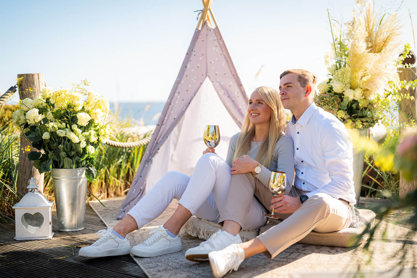 Der Fotograf Florian Läufer begleitete den Heiratsantrag von Marie & Tim mit dem Fotoapparat.