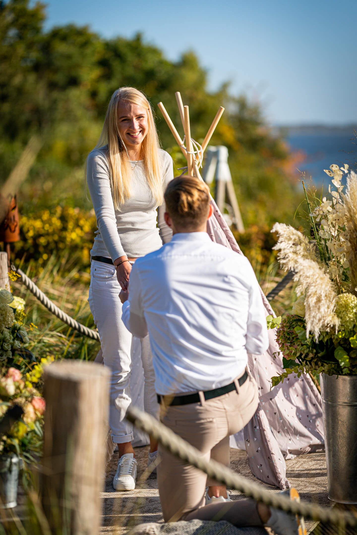 Heiratsantrag auf den Knien