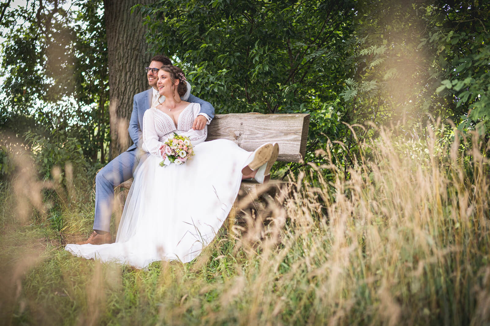 Natürliche Hochzeitsfotos in Bad Bramstedt, Schleswig-Holstein