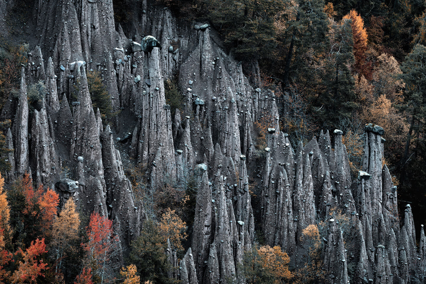 Die Rittner Erdpyramiden bei unserer Dolomiten Fotoreise im Herbst 2022