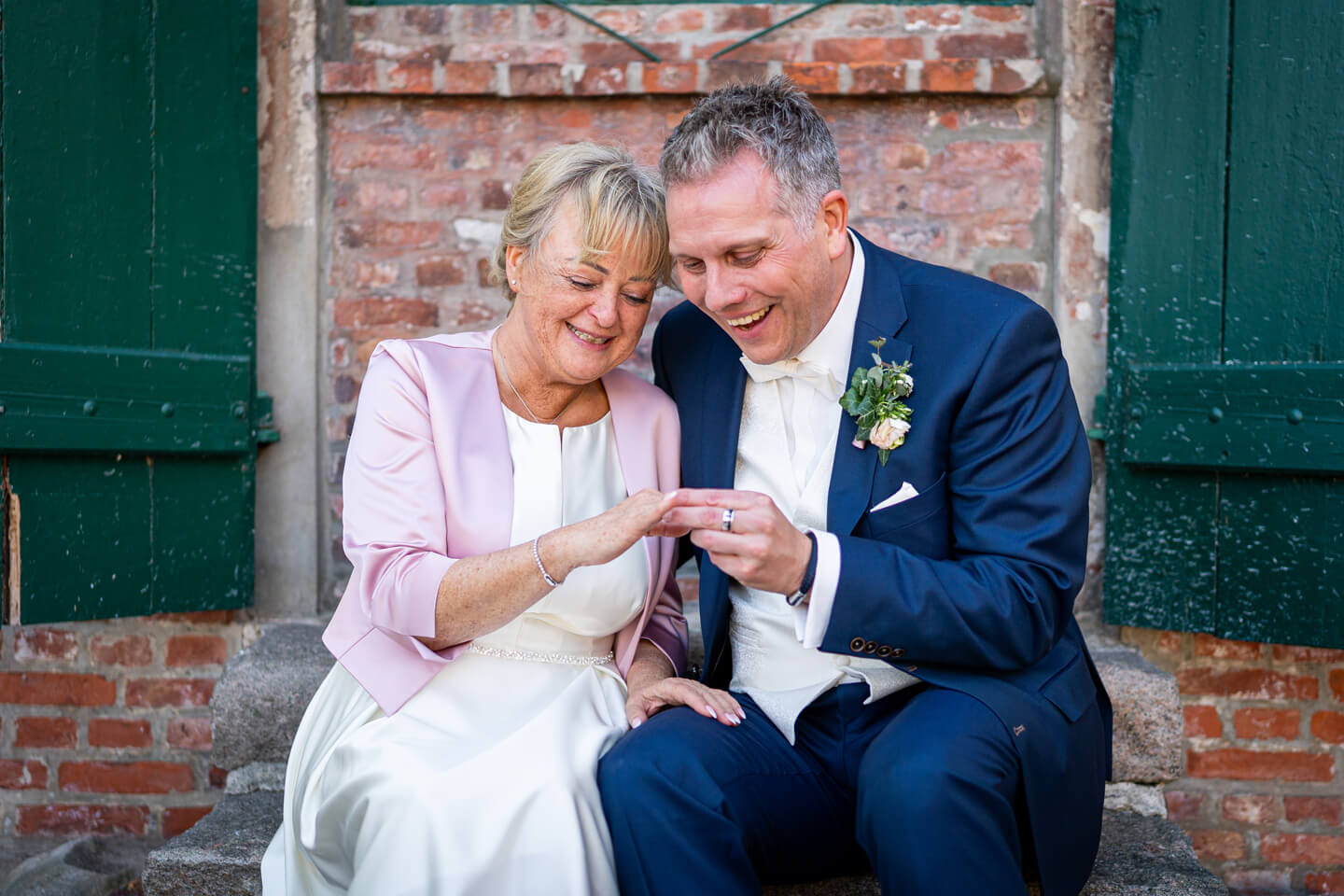 Natürliches Hochzeitsfoto