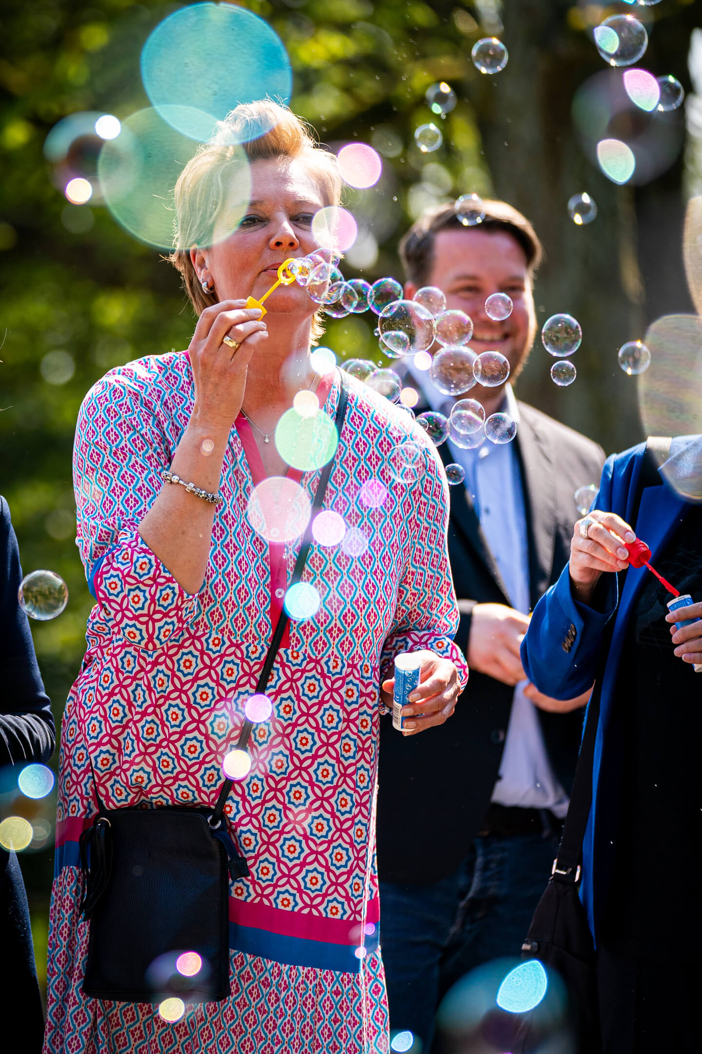 Seifenblasen zur Hochzeit.