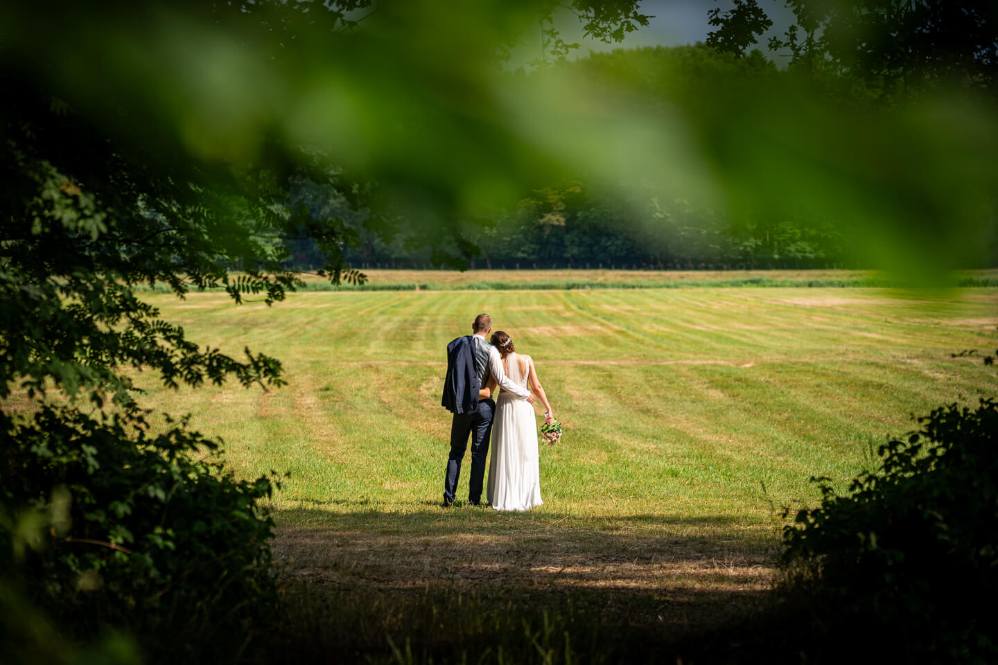Hochzeitsfotos in der Natur