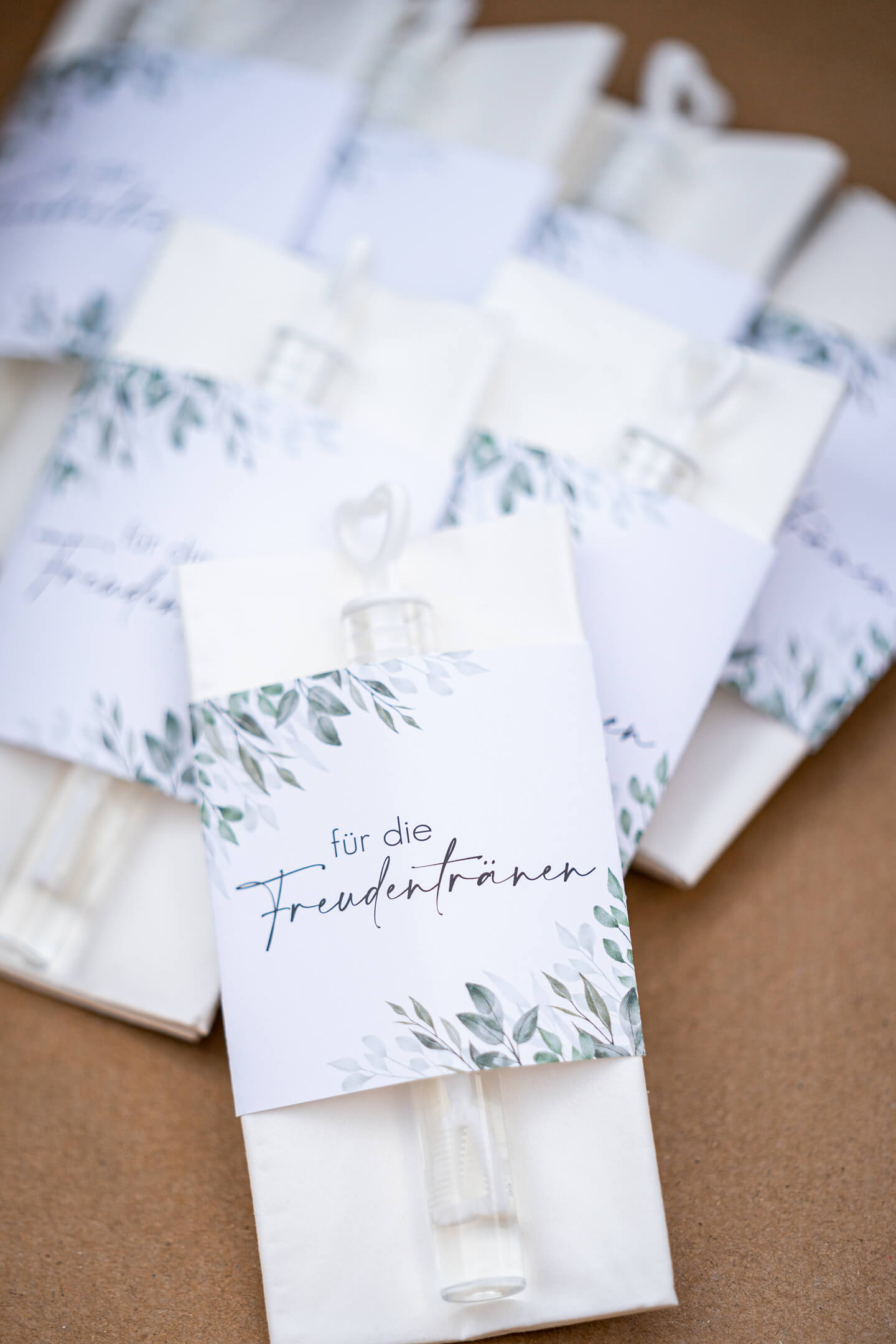 Taschentücher für dei Freudentränen.